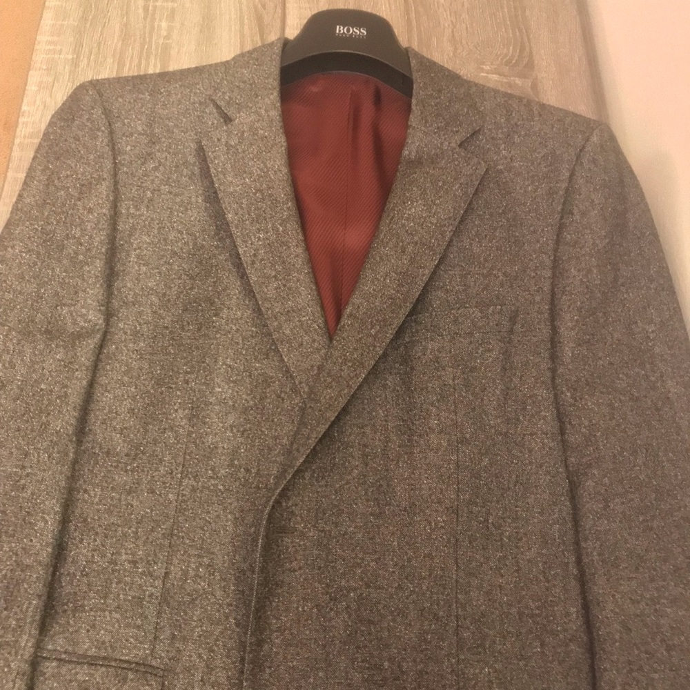 Men Blazer Jacket Size 44 R Boss Black Like New